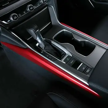 

Strip Gearbox cover For Honda Panel For Accord Red Interior Lever Cup Frame Trim