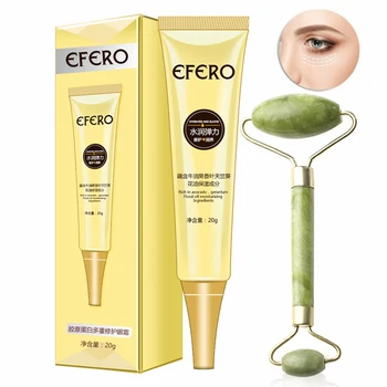 

Eye Cream Skin Care Anti-Puffiness Moisture Hyaluronic Acid Eye Cream Anti-Aging Wrinkle Remove Dark Circles Massage Face Roller
