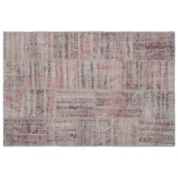 

Handmade Pink Vintage Overdyed Patchwork Area Rug 120x180 Cm-3'11''X5'11''