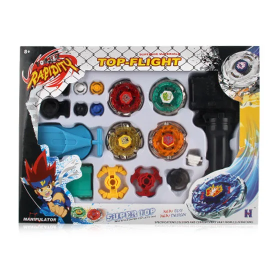 Beyblades Металл Фьюжн-игрушки для продажи Beyblades спиннинг топы набор игрушек Bey blade игрушка с двойной пусковой установкой ручной Спиннер металлические Топы - Цвет: 2820-B