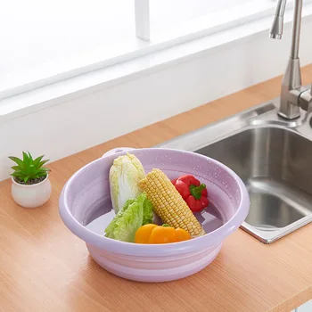 

Children's Plastic Folding Basin Hanging Baby Household Basin Household Laundry Basin