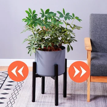 

Iron Art Indoor Balcony Flower Pot Holder Easy Install Retractable Living Room Plant Stand Bonsai Floor Modern Display Rack