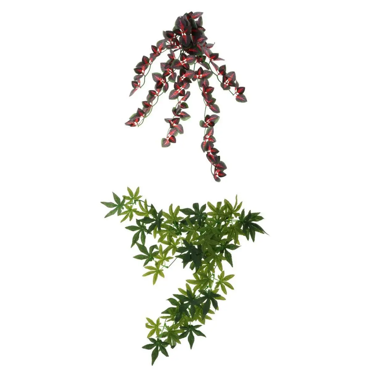 2pcs Bendable Reptiles Vine Green Jungle Climber Vines Terrarium Habitat Ornament