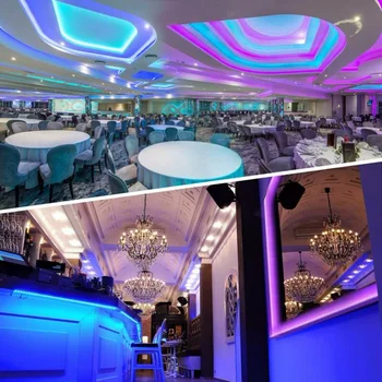 

32.8ft RGB Music Sync Color Changing LED Strip Lights Remote For Home Decoration Flexible LED Lamp Tape Ribbon