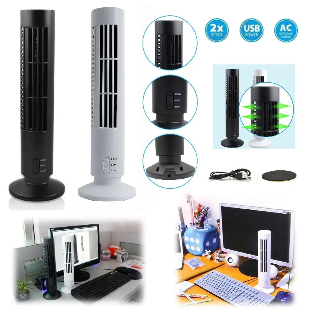 HobbyLane USB Вертикальный вентилятор, мини вентилятор кондиционера, настольный вентилятор для охлаждения, башенный вентилятор для домашнего работника