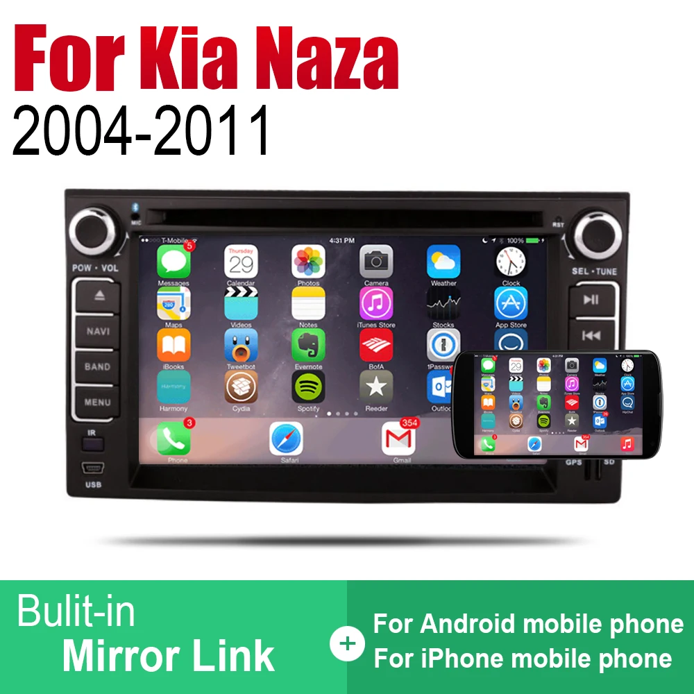 ZaiXi Android автомобильный Радио Стерео DVD gps навигация для Kia Naza Suria Picanto 2004~ 2011 Bt wifi 2din автомобильный Радио стерео Мультимедиа