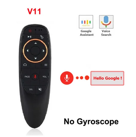 G10 G10 голосовой пульт дистанционного управления 2,4G и USB беспроводной микрофон гироскоп ИК обучение для Android tv box T9 H96 Max X96 мини воздушная мышь - Цвет: G10