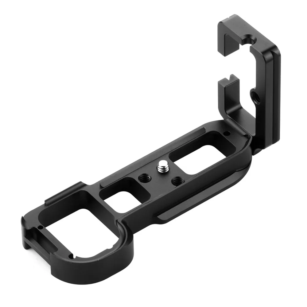 Black PULUZ 1/4 дюймов Вертикальная съемка Quick Release L пластина Кронштейн База держатель для sony A7R/A7/A7S/A7M2 - Цвет: Black