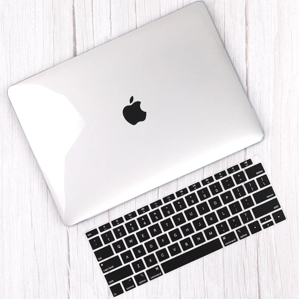 Прозрачный пластиковый твердый чехол для ноутбука MacBook Air 13 retina Pro 13 15 16 дюймов ноутбука крышка клавиатуры A1932 A2141 A2159