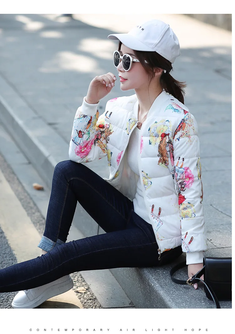 New Style Thin Small Cotton-Padded Jacket Winter Coat off Season Cotton Coat Women's Korean-style Students Cotton-padded Clothes