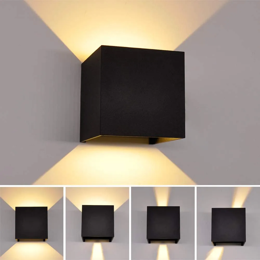 

Artpad Black Bright 6W LED Sconces,Adjustable Lighting Beam Angle Wall Lamp,Outdoor Light for Garden Porch Court Yard 3000k