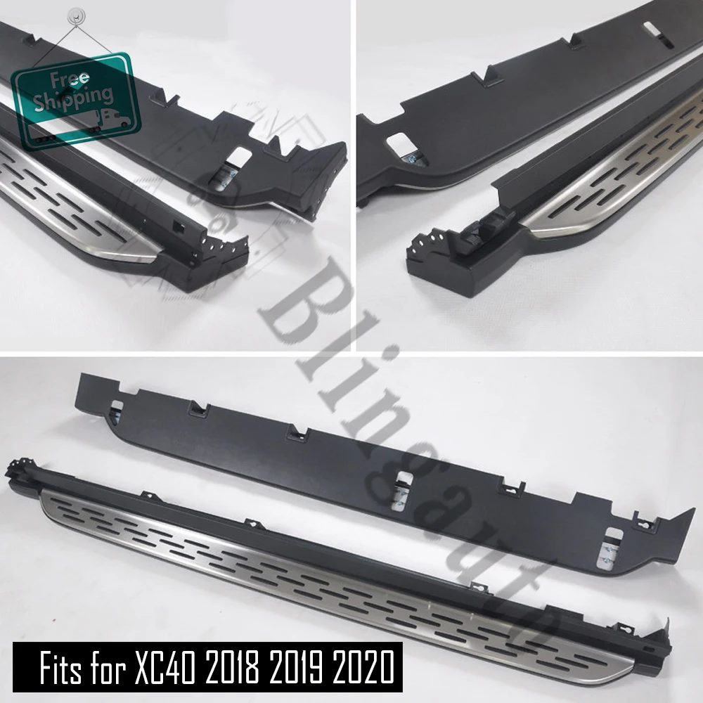 Боковая ступенька подходит для V olvo XC40 2 шт. Левая Правая Беговая доска боковые ступеньки nerf бар Автомобильная педаль боковая лестница