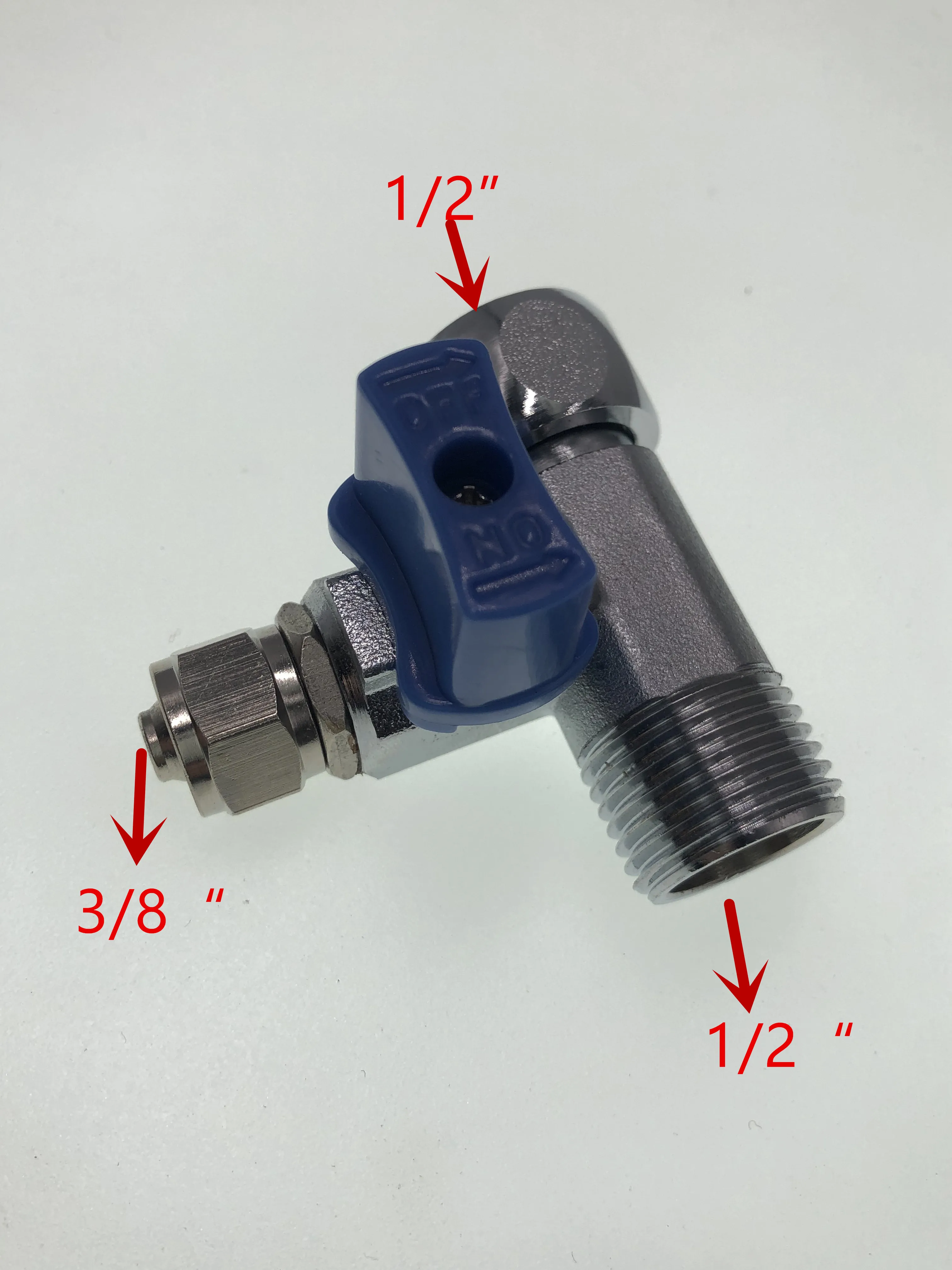1/" до 3/8 л ead бесплатно RO подачи воды адаптер кран шаровой трёхходовый кран отключения клапан для мячей соединения RO фильтр для воды