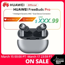W magazynie globalna wersja HUAWEI Freebuds Pro Smartearphone Qi bezprzewodowa funkcja ładowania ANC dla Mate 40 Pro P30 Pro OBLEDNEOFERTY12
