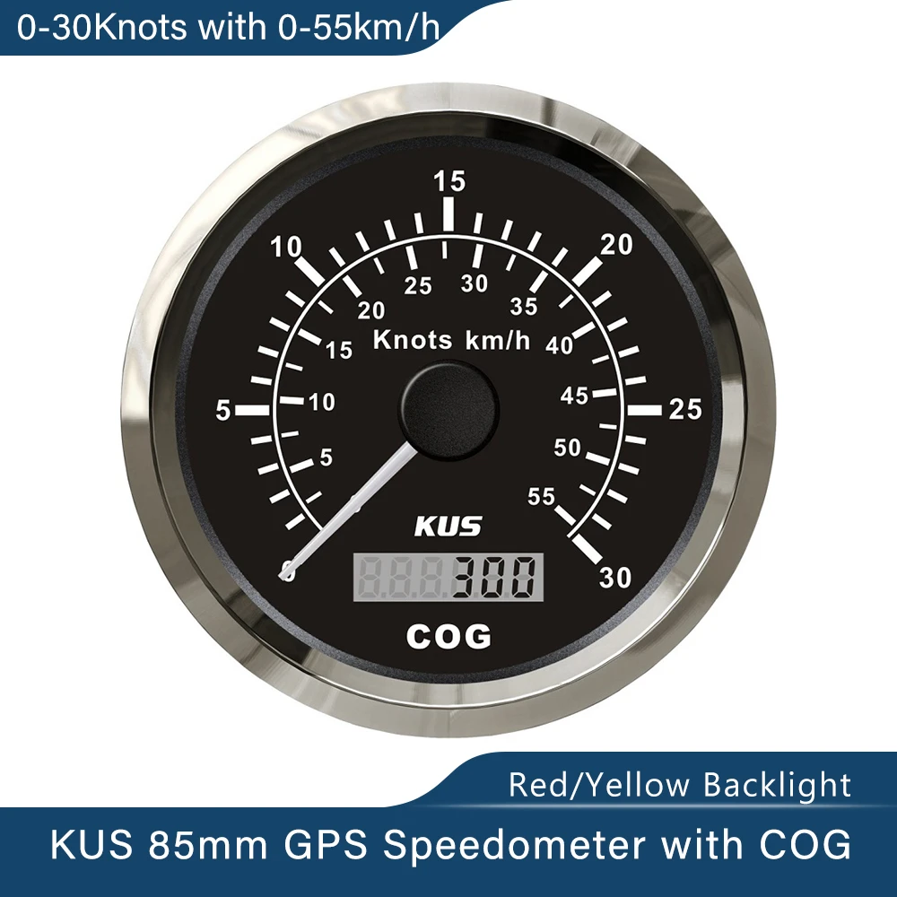 Kus Universal Gps Speedometer Speed Gauge 15 Knots 30 Knots 60 Knots