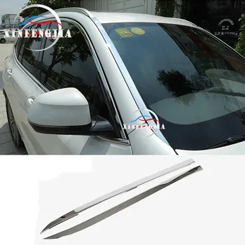 

For BMW X3 G01 18-19 2* Stainless Front Windshield Stripe Decorator Cover Trim