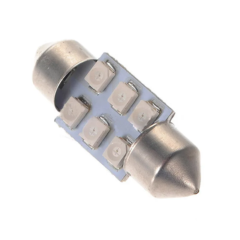 2x31 мм 6 SMD 1210 светодиодный синий автомобильный гирлянда Интерьер e C5W 239 светильник