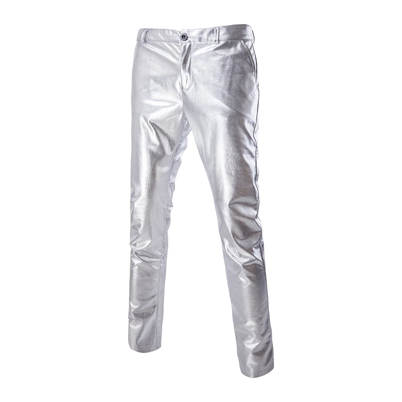 Mens Silver Checkered Dress Pants | Gerardo Collection