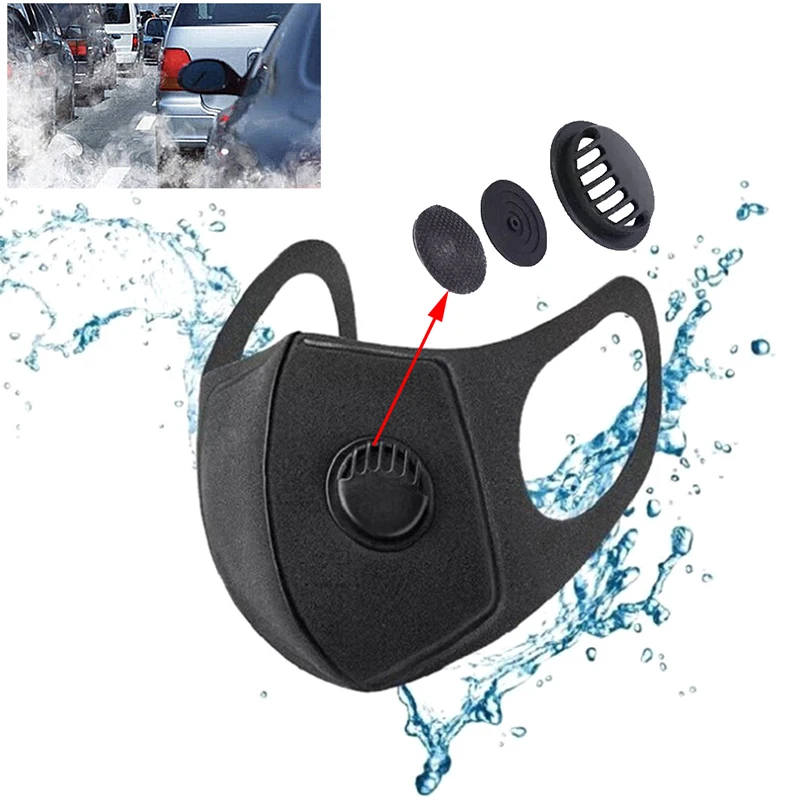 

PM2.5 Activated Carbon Filter Sponge Face Mask Anti Pollution Masks Dust Mask Anti Pollution Mask Washable Reusable Mouth Masks