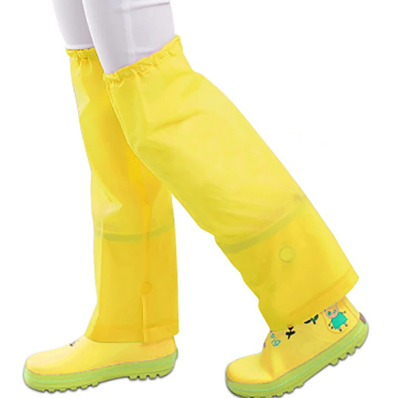 Solid Yellow Детские Водонепроницаемые Дождевики, походные гетры, дождевик для детей, непромокаемые дождевики, непромокаемые штаны для детей - Цвет: Solid Yellow