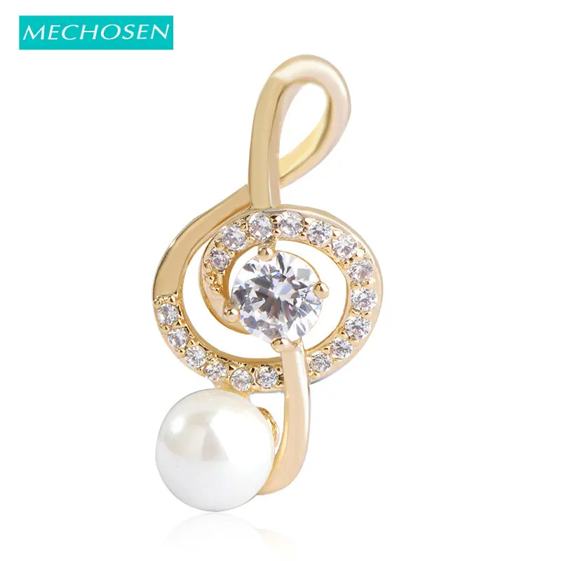 Женская Брошь с имитацией жемчуга MECHOSEN брошь для хиджаба фианитом аксессуары