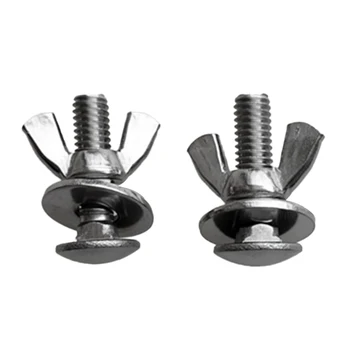 

Protable M8x30mm Scuba Diving Butterfly Bolt Screws Stainless Steel Silver Back Plate Bolts Wing Nuts Bolts