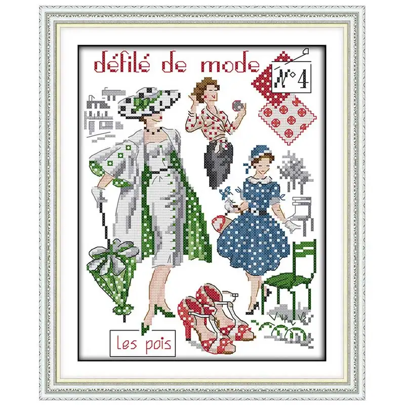 Fashion models counted 11CT 14CT DIY kit Chinese wholesale Cross Stitch embroidery needlework Sets home decor | Дом и сад