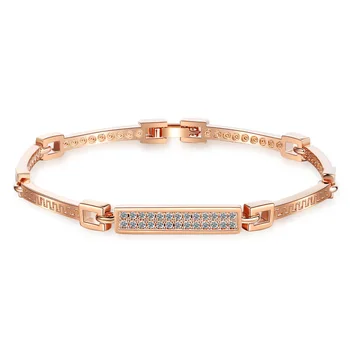 

Bracelets Women's Japanese-style Korean-style-Style Simple Diamond Set A- line Bracelets INS Gang Drill Hand Jewelry Watch Strap