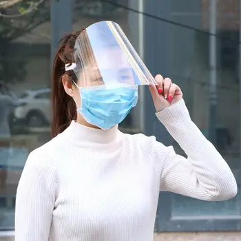 

1Pc Transparent Anti-saliva Dust-proof Protect Full Face Covering Mask Visor Shield Mask