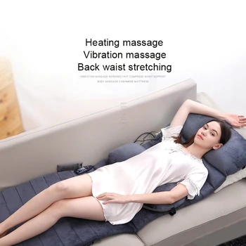 Price Foldable Heating Electric Massage Mat Soft Cashmere Remote Control 5 Massage Modes Body Massageador Pad Health Care Instrument