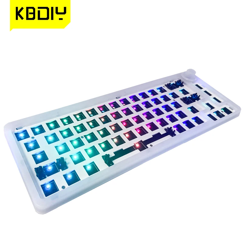 KBDiy TM680 Mechanical Keyboard Kit Hot Swap Wireless Bluetooth RGB Backlit Gamer 60% Keyboard For Cherry Gateron Kailh Switch keyboard desktop Keyboards