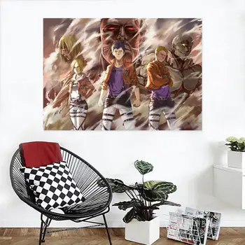 

[Self-Adhesive] 3D Attack On Titan 182 Japan Anime Wall Stickers Mural Decal Wall Murals AJ WALLPAPER Belly