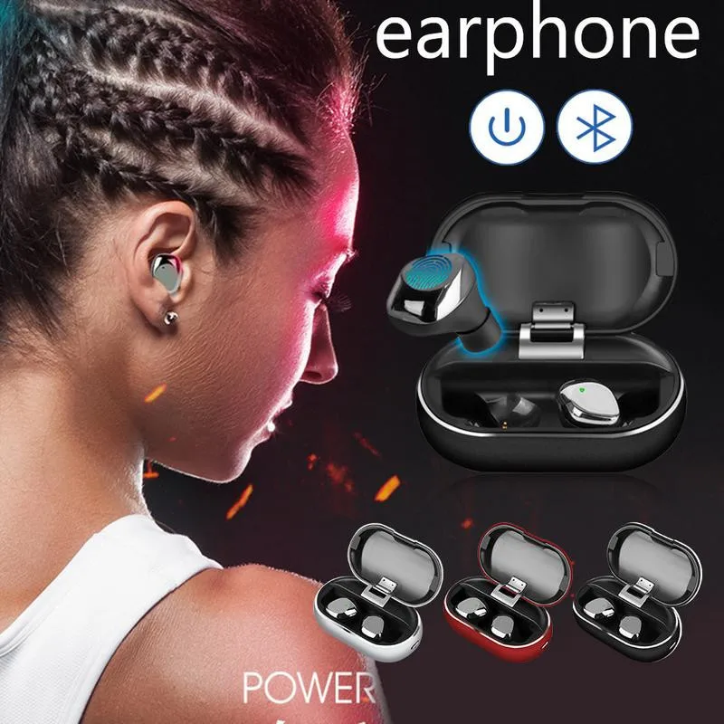 New X26 Tws Bluetooth 5.0 True Wireless Earbuds Smart Waterproof Stereo Hifi Earphone With Charging Case For Iphone