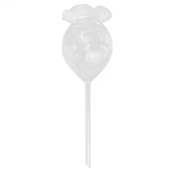 

Glass Plant Flowers Water Feeder Automatic Clear Glass Garden Water Can Self Watering Rose Design Plant Waterer Device