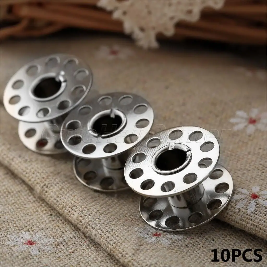 10PCS Sewing Machine Bobbins Spools Stainless Steel Sewing Craft Tool  Bobbins Spool For Brother Sewing Accessories Tools - AliExpress