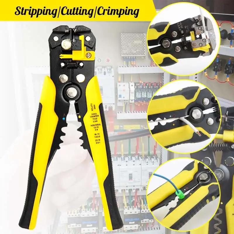 

Wire Stripper Alicate Descascador Cable Cutter Crimper Wire Pliers JX1301 Automatic TAB Terminal Crimping Stripping Pliers Tools