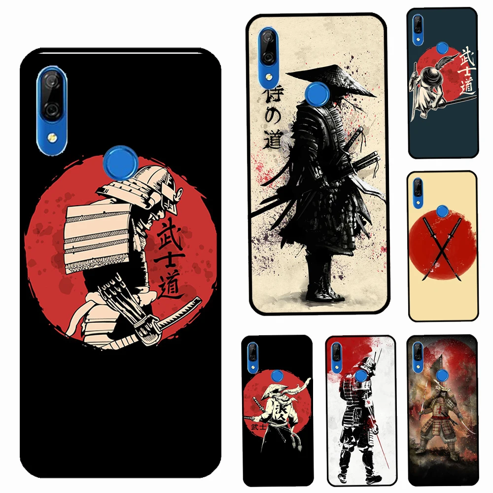 Чехол с японским Самураем воином для Huawei P20 P30 P40 Lite Pro P Smart 2019 2021 Nova 5T чехол Honor 50 8X 9X
