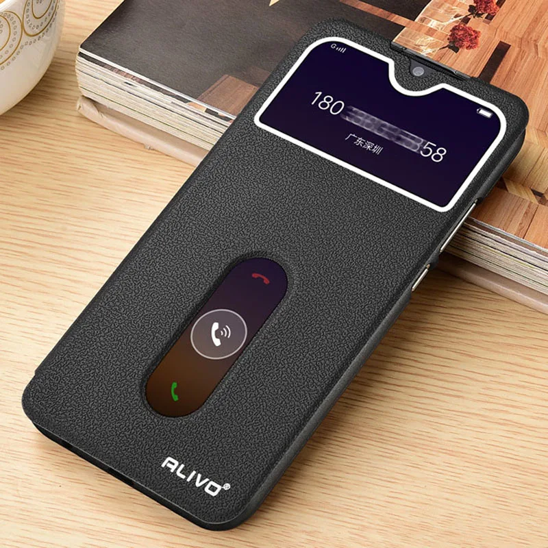 

For Vivo V15 Pro Case View Window Flip Stand PU Leather Cover For V15 V 15 V15Pro Phone Cases Y12 Y11 2019 Y19 Y15 Y17 V17 Neo