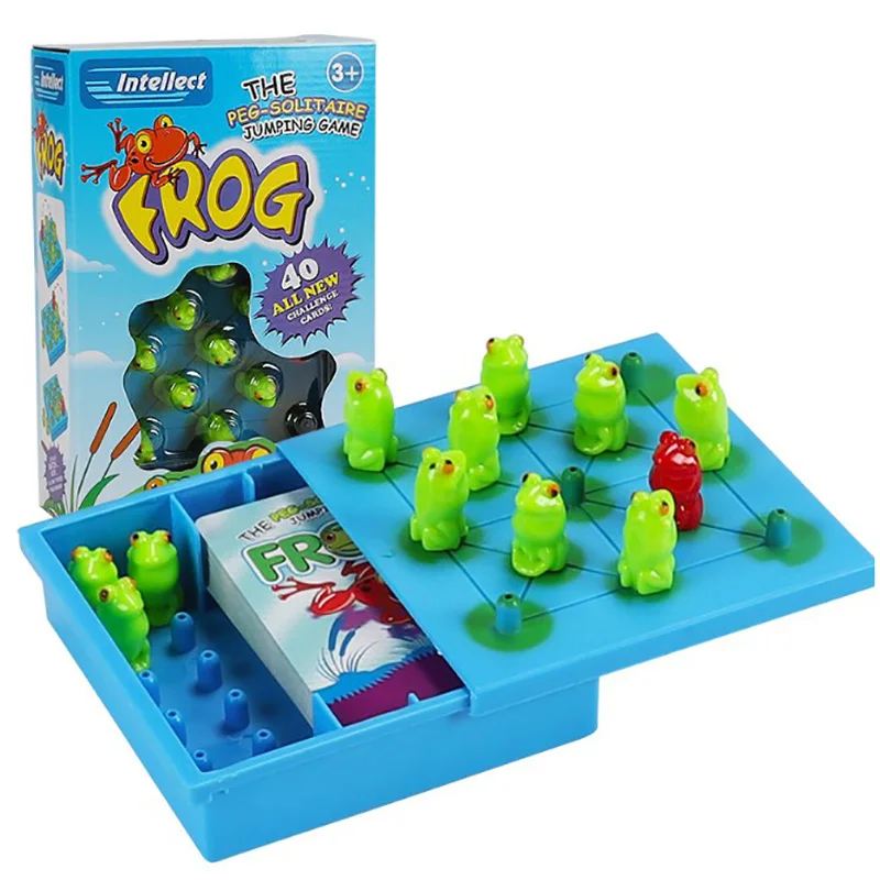 

Kids Baby Children Fun Frog Checkers Game Chess Breakthrough Reasoning Board Game Early Education Learning Toys