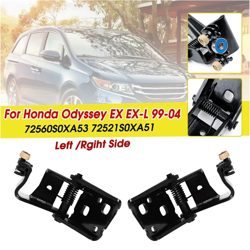 1 пара черная Левая Правая раздвижная дверная петля для Honda Odyssey EX EX-L 1999-2004 силовая раздвижная дверная петля роликовый центр 72560-SOX