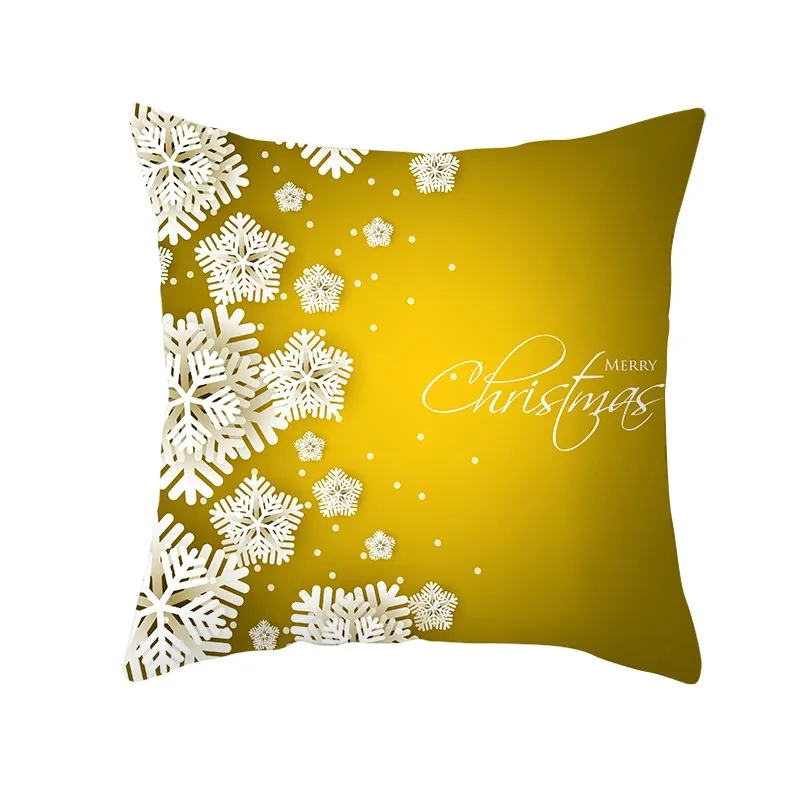 Рождественская наволочка для подушки, блестящая полиэфирная подушка, чехол для подушки, домашний декор, Funda Cojin Housse De Coussin, декоративные подушки