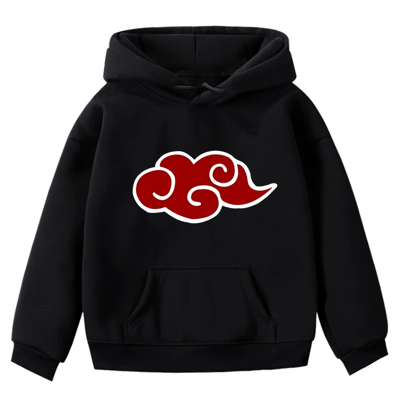 Hoodies 2 Лидер продаж; толстовки с принтом «Наруто» для мальчиков и девочек; осенне-зимнее детское бархатное пальто с капюшоном; одежда для маленьких девочек - Цвет: Hoodies 2