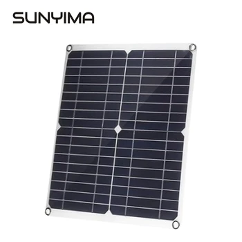 

SUNYIMA 20W Monocrystalline Silicon Dual Usb Solar Panel Portable Waterproof Solar Panel Charger Mobile Power Battery Charger