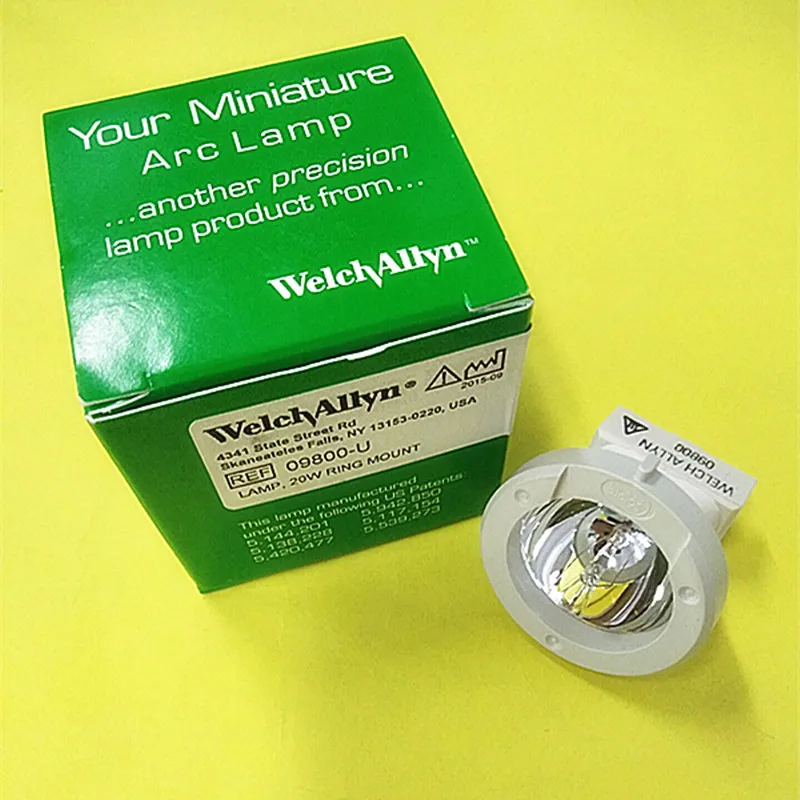 Для WelchAllyn REF 09800-U Welch Allyn 09800 20 Вт 21 Вт Металлогалогенная лампа, Кольцевое крепление миниатюрная дуга, видео волоконно-оптический источник света