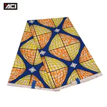 ACI африканская печатная восковая Ткань 6 ярдов Новая мода гарантированный настоящий голландский воск африканская ткань Анкара Tissu Africain настоящий воск