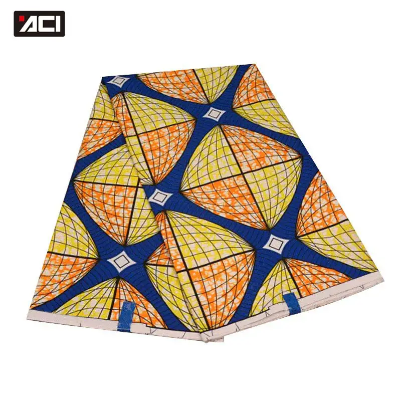 

ACI African Print Wax Fabric 6 Yards New Fashion Guaranteed Real Dutch Wax African Ankara Fabrics Tissu Africain Veritable Wax