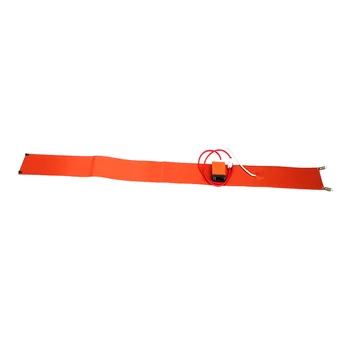 

250*1840*1.5mm 100V 3000W Silicone Heating Pad for Oil Barrel with digital thermostat on wire 2000mm lead wire