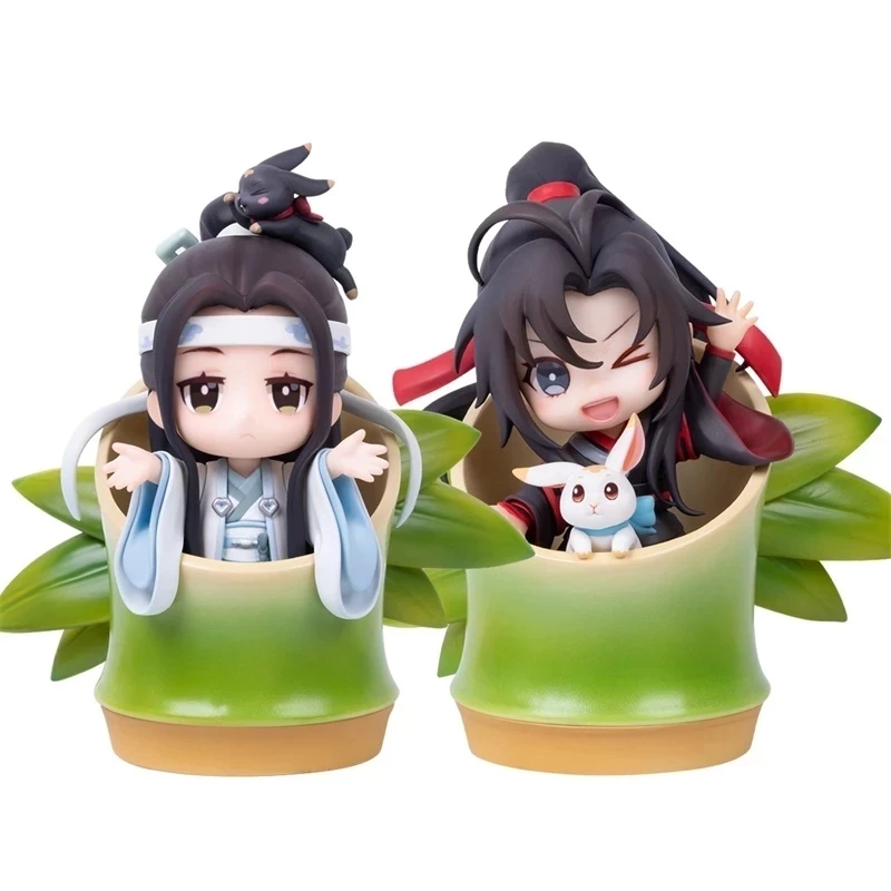 

2 вида конструкций Grandmaster of демоническое культивирование Wei Wuxian, Lan Wangji фигурка Mo Dao Zu Shi игрушка с бамбуком орнамент подарок