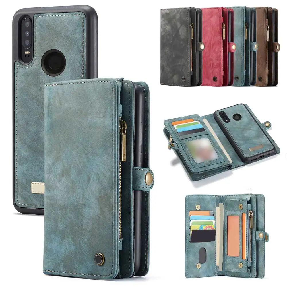 

Shockproof Wallet Cover Mobile Phone Bag For Samsung A20/A30 A40 008 A50 008 Wallet Flip Case Retro Leather Flip Phone Case