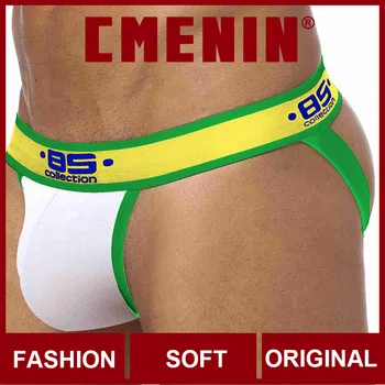 

2020 New Solid cotton Breathable CMENIN Gay Men Sexy Underwear Thong Men Jockstrap Gay thongs Mens Thongs And G strings